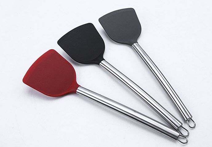 不锈钢硅胶铲,430硅胶铲