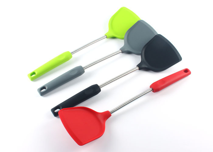 硅胶不锈钢柄锅铲定制 硅胶不锈钢柄锅铲定制